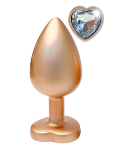 GLEAMING LOVE PEARL GOLD PLUG LARGE 2