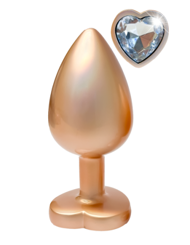 TAPÓN ORO PERLA DE AMOR RELUCIENTE GRANDE