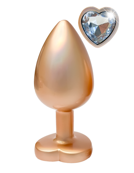 GLEAMING LOVE PEARL GOLD PLUG LARGE