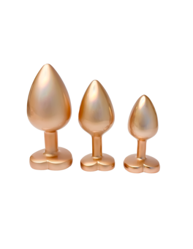 GLEAMING LOVE PEARL GOLD PLUG SET