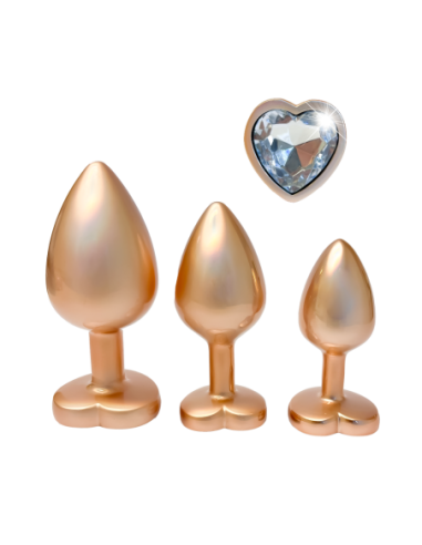 JUEGO DE TAPONES GLEAMING LOVE PEARL GOLD