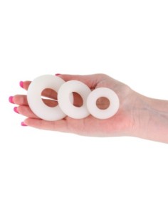 FIREFLY 3PC BUBBLE RINGS WHITE 2