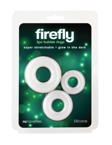 FIREFLY 3 ANILLOS DE BURBUJAS BLANCOS