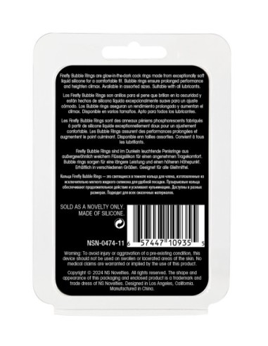 FIREFLY BUBBLE RING SMALL WHITE