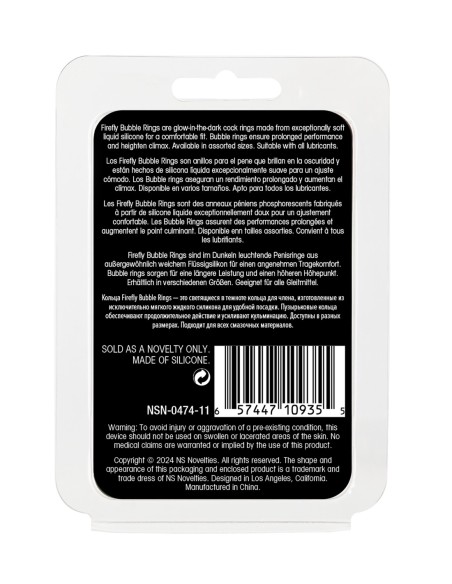 FIREFLY BUBBLE RING SMALL WHITE