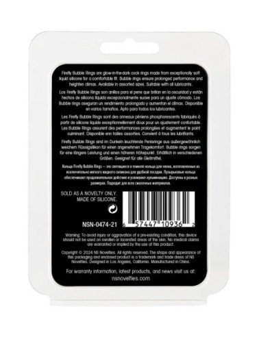 FIREFLY BUBBLE RING MEDIUM WHITE