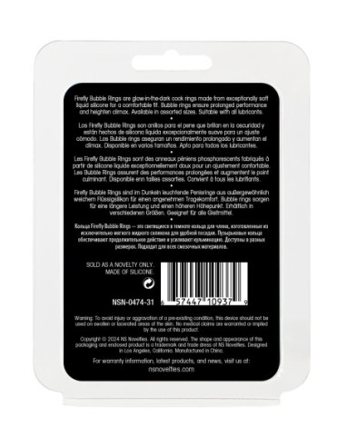 FIREFLY ANILLO DE BURBUJAS GRANDE BLANCO