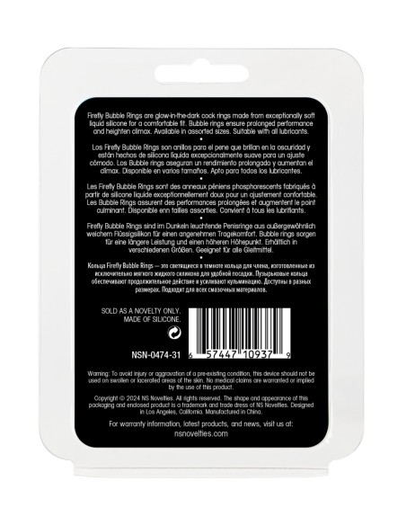 FIREFLY BUBBLE RING LARGE WHITE