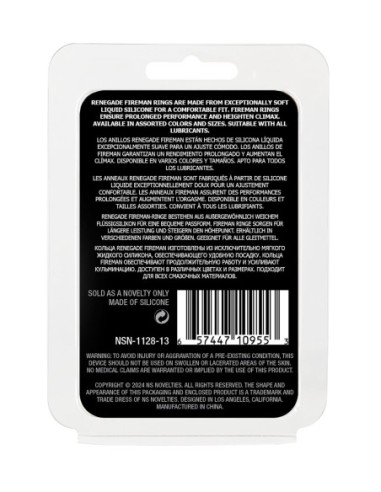 RENEGADE ANILLO DE BOMBERO PEQUEÑO NEGRO