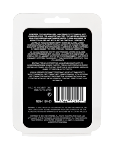 RENEGADE FIREMAN RING MEDIUM BLACK