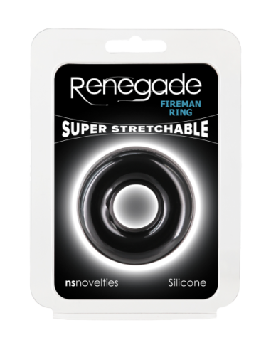 RENEGADE FIREMAN RING MEDIUM BLACK