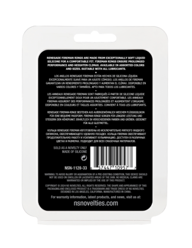 RENEGADE FIREMAN RING LARGE BLACK