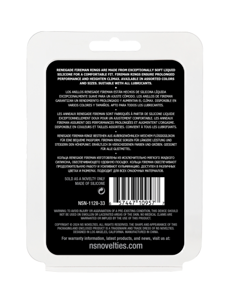 RENEGADE FIREMAN RING LARGE BLACK