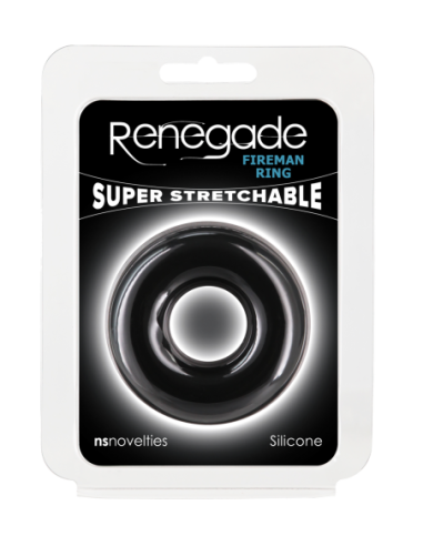 RENEGADE FIREMAN RING LARGE BLACK