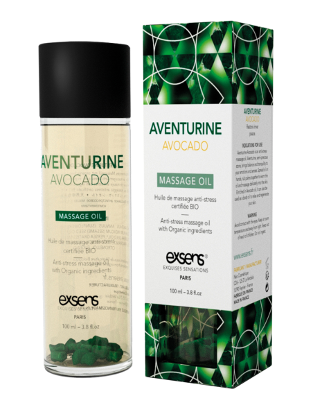 EXSENS ACEITE DE MASAJE ORGÁNICO AVENTURINA AGUACATE 100ML