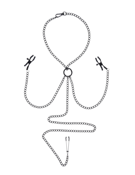 SPORTSHEETS SAFFRON CONJUNTO DE PEZÓN A CLÍTORIS