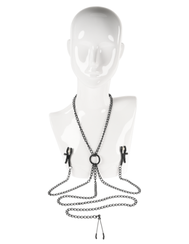 SPORTSHEETS SAFFRON CONJUNTO DE PEZÓN A CLÍTORIS