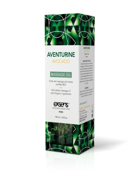 EXSENS ACEITE DE MASAJE ORGÁNICO AVENTURINA AGUACATE 100ML