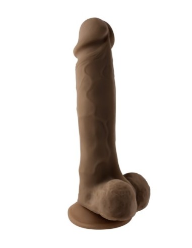 SELOPA 6.5" NATURAL FEEL DILDO, DARK