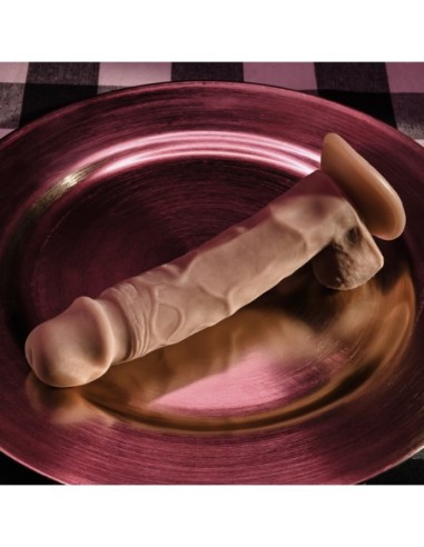 SELOPA 6.5" NATURAL FEEL DILDO, DARK