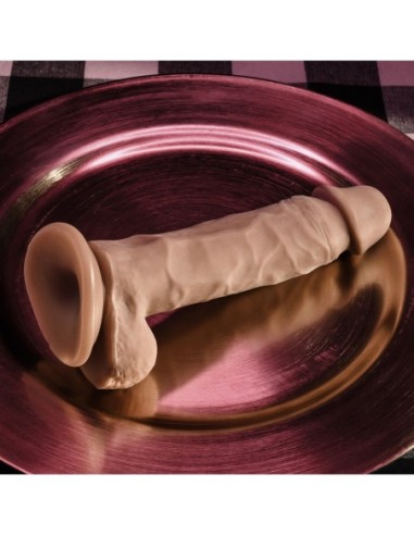 SELOPA 6.5" NATURAL FEEL DILDO, DARK