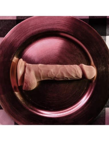 SELOPA 6.5" NATURAL FEEL DILDO, DARK