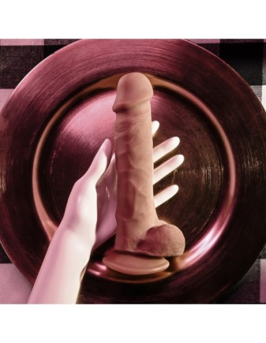 SELOPA 6.5" NATURAL FEEL DILDO, DARK