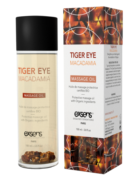 EXSENS ACEITE DE MASAJE ORGÁNICO OJO DE TIGRE MACADAMIA 100ML