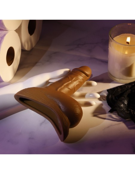 GENDER X STAND TO PEE SILICONE, DARK FLESH