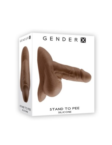 GENDER X STAND TO PEE SILICONE, DARK FLESH