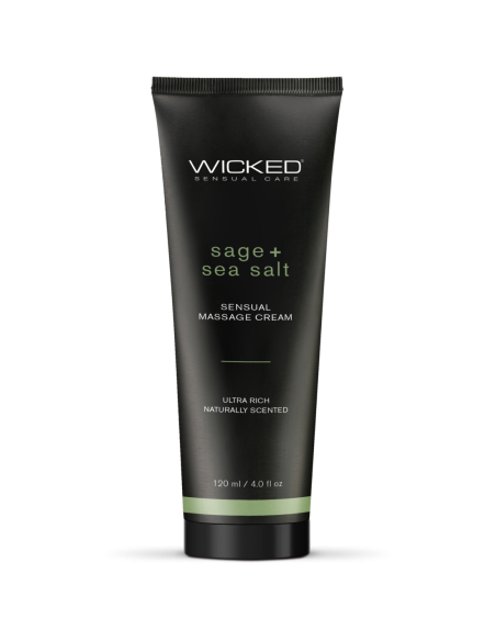 WICKED CREMA DE MASAJE SENSUAL 120ML PERFUME A SALVIA Y SAL MARINA