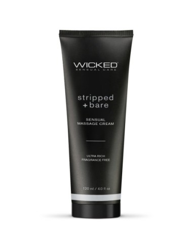 CREMA DE MASAJE SENSUAL WICKED 120ML DESNUDO Y DESNUDO SIN PERFUME