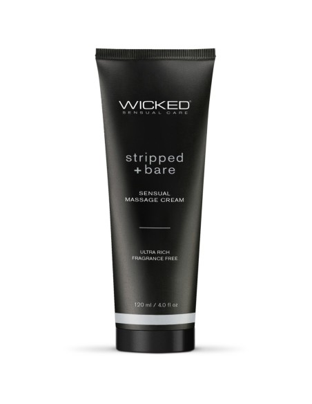 CREMA DE MASAJE SENSUAL WICKED 120ML DESNUDO Y DESNUDO SIN PERFUME