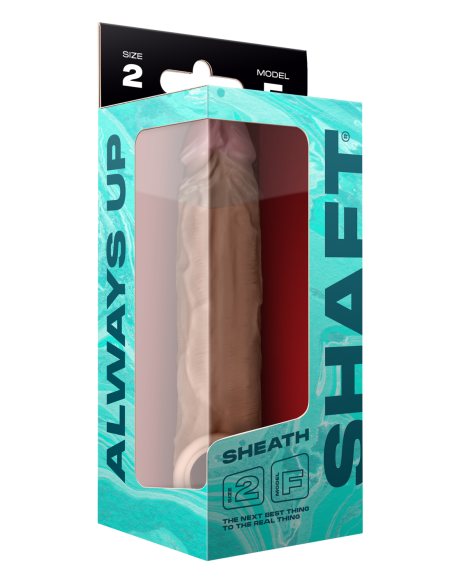 SHAFT SHEATH MODEL F 6.9 INCH LIQUID SILICONE SLEEVE OAK