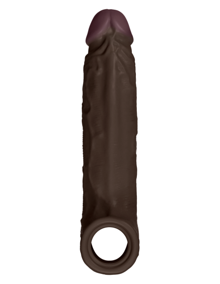 FUNDASHAFT MODELO F DE SILICONA LÍQUIDA DE 6,9 PULGADAS FUNDA CAOBA