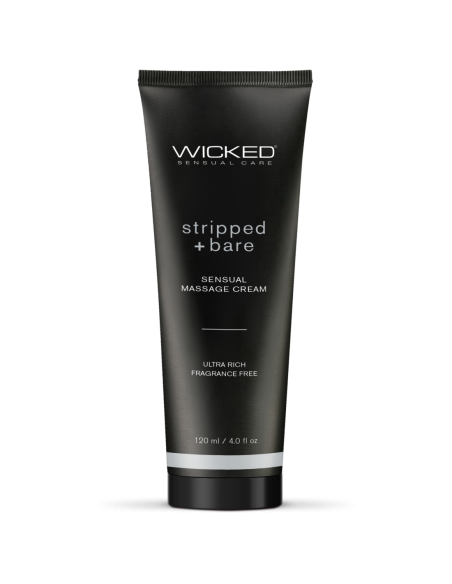 CREMA DE MASAJE SENSUAL WICKED 120ML DESNUDO Y DESNUDO SIN PERFUME
