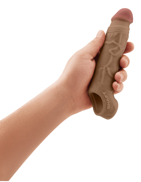 SHAFT SHEATH MODEL F SIZE 1 7.8 INCH LIQUID SILICONE SLEEVE OAK