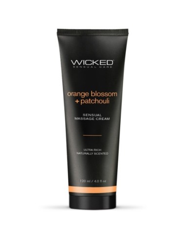 WICKED CREMA DE MASAJE SENSUAL 120ML PERFUME DE NARANJA Y PACHULÍ