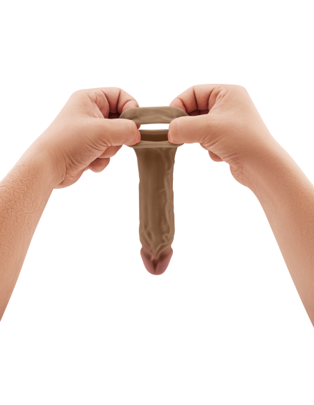 SHAFT SHEATH MODEL F SIZE 1 7.8 INCH LIQUID SILICONE SLEEVE OAK