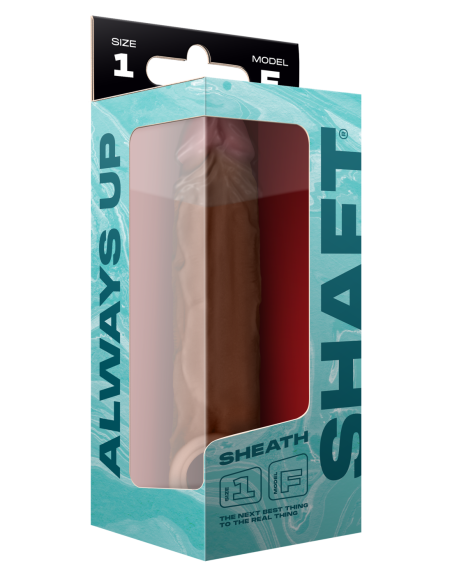 SHAFT SHEATH MODEL F SIZE 1 7.8 INCH LIQUID SILICONE SLEEVE OAK