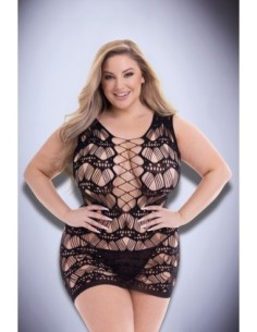 BACI CORSET FRONT LACE MINI DRESS BLACK, QUEEN 2