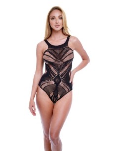 BACI JACQUARD BODYSUIT BLACK, OS