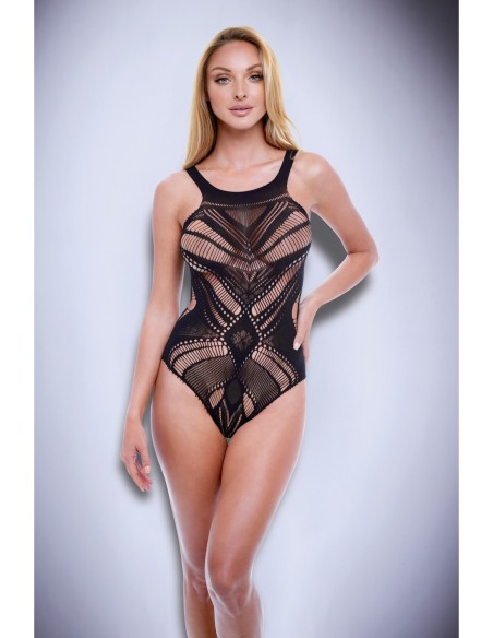 BACI JACQUARD BODYSUIT BLACK, OS