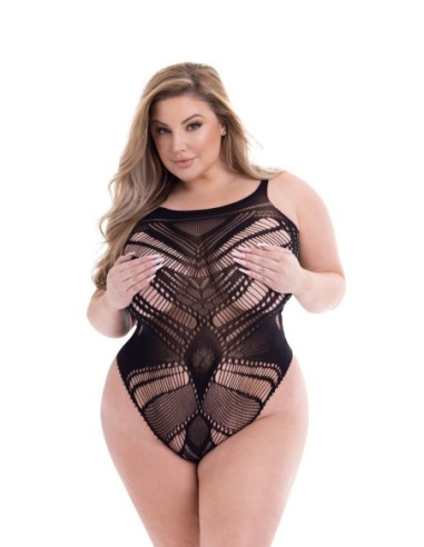 BACI JACQUARD BODYSUIT BLACK, QUEEN