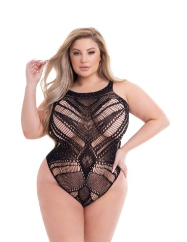 BACI DIAMONTE BODYSUIT BLACK, QUEEN