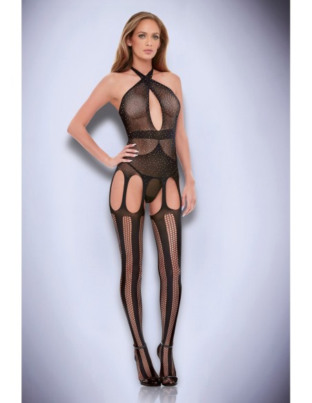 BACI DIAMONTE BODYSTOCKING NEGRO, OS