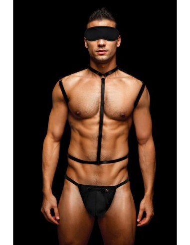 ENVY 3 PCS WETLOOK CHEST HARNESS