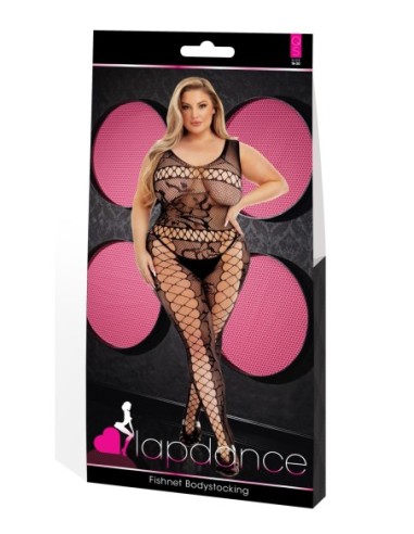 LAPDANCE FISHNET BODYSTOCKING BLACK, QUEEN