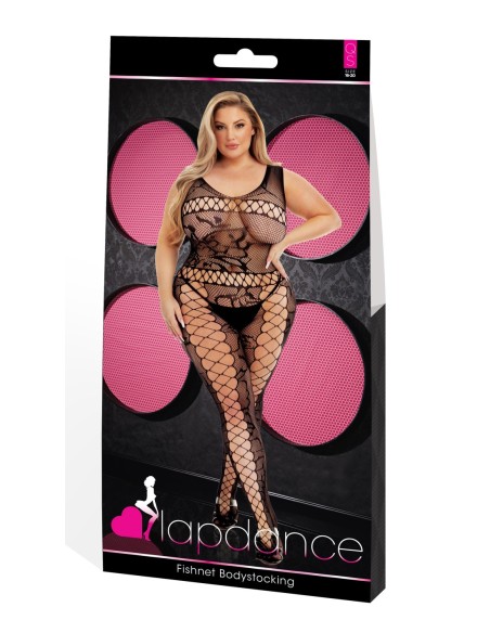 LAPDANCE FISHNET BODYSTOCKING BLACK, QUEEN