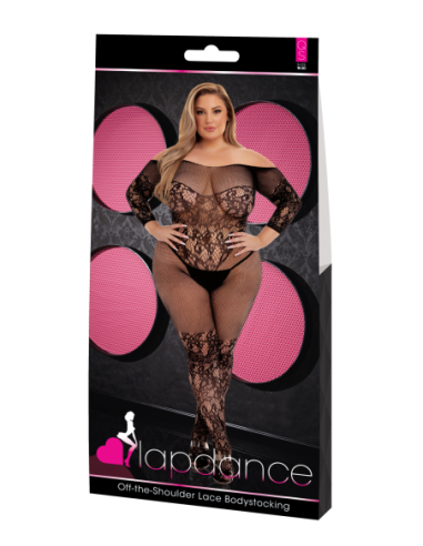 LAPDANCE BODYSTOCKING DE ENCAJE CON HOMBROS...